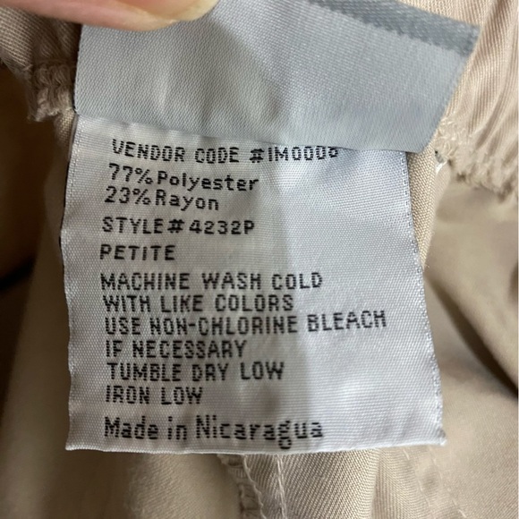 Grey’s Anatomy by Barco New Khaki Elastic Back Waist Flared Scrub Pants - Picture 7 of 7